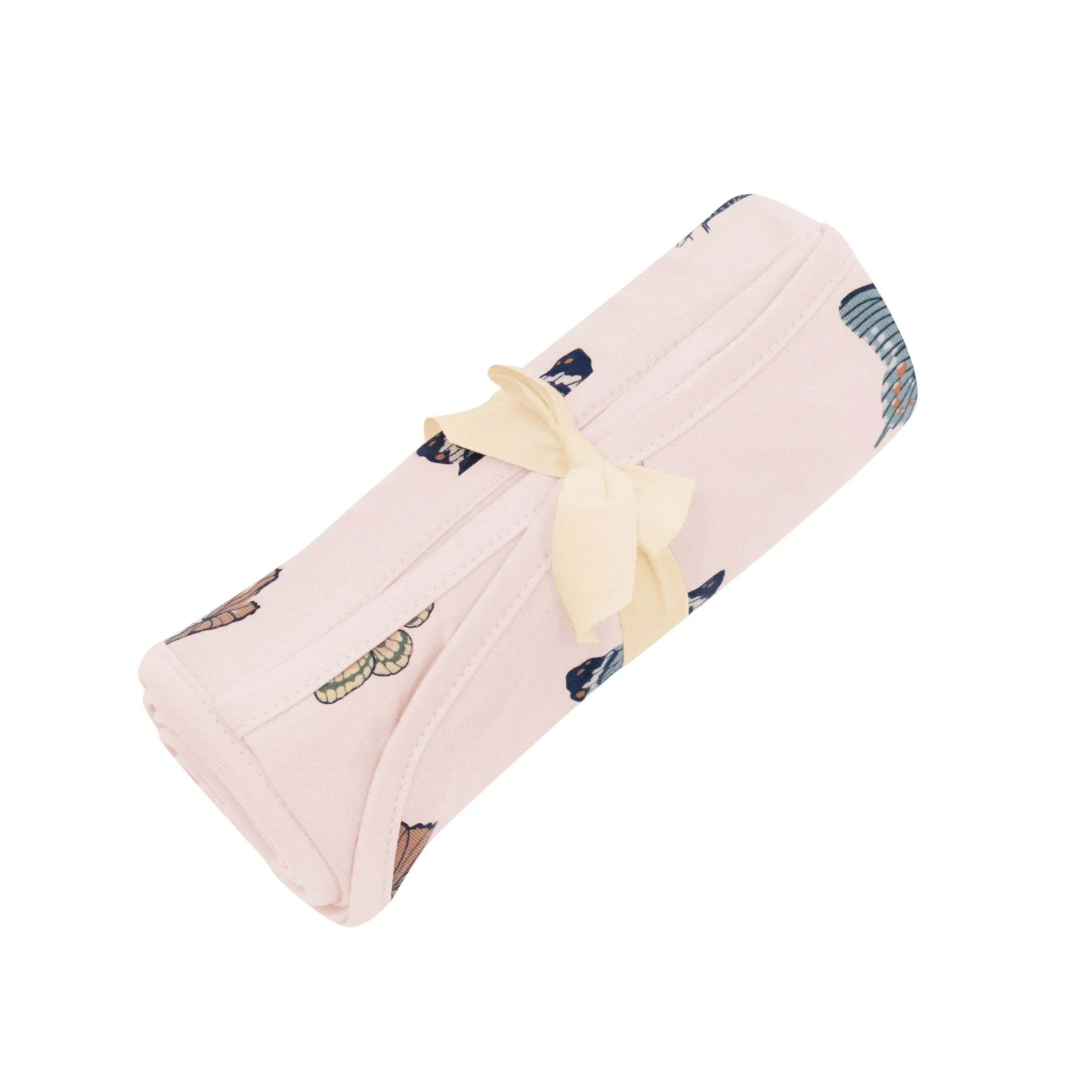 Swaddle Blanket in Blush Butterfly Secondary image