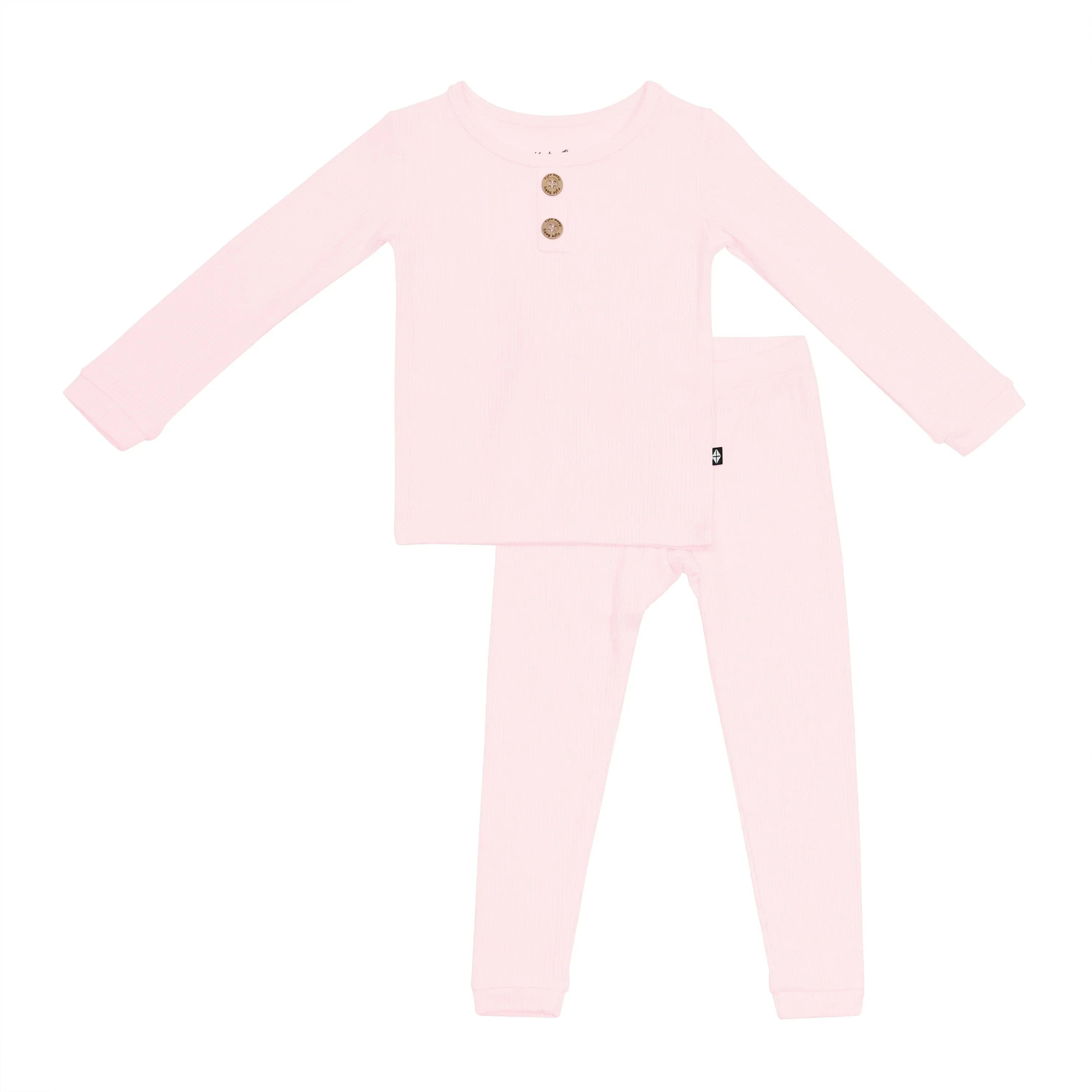Ribbed Henley Set in Sakura Secondary image