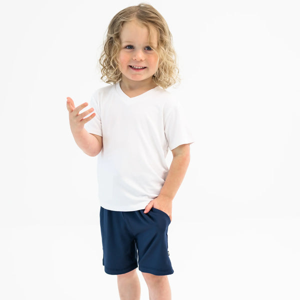 Drawstring Short in Navy