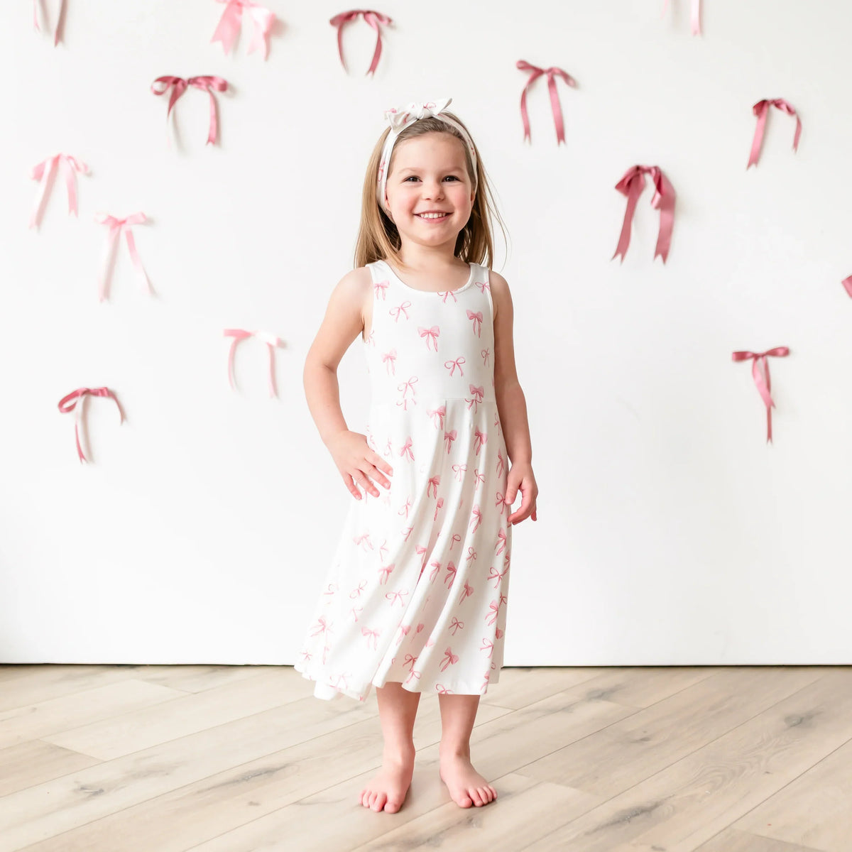 Tank Twirl Dress in Bow Main image