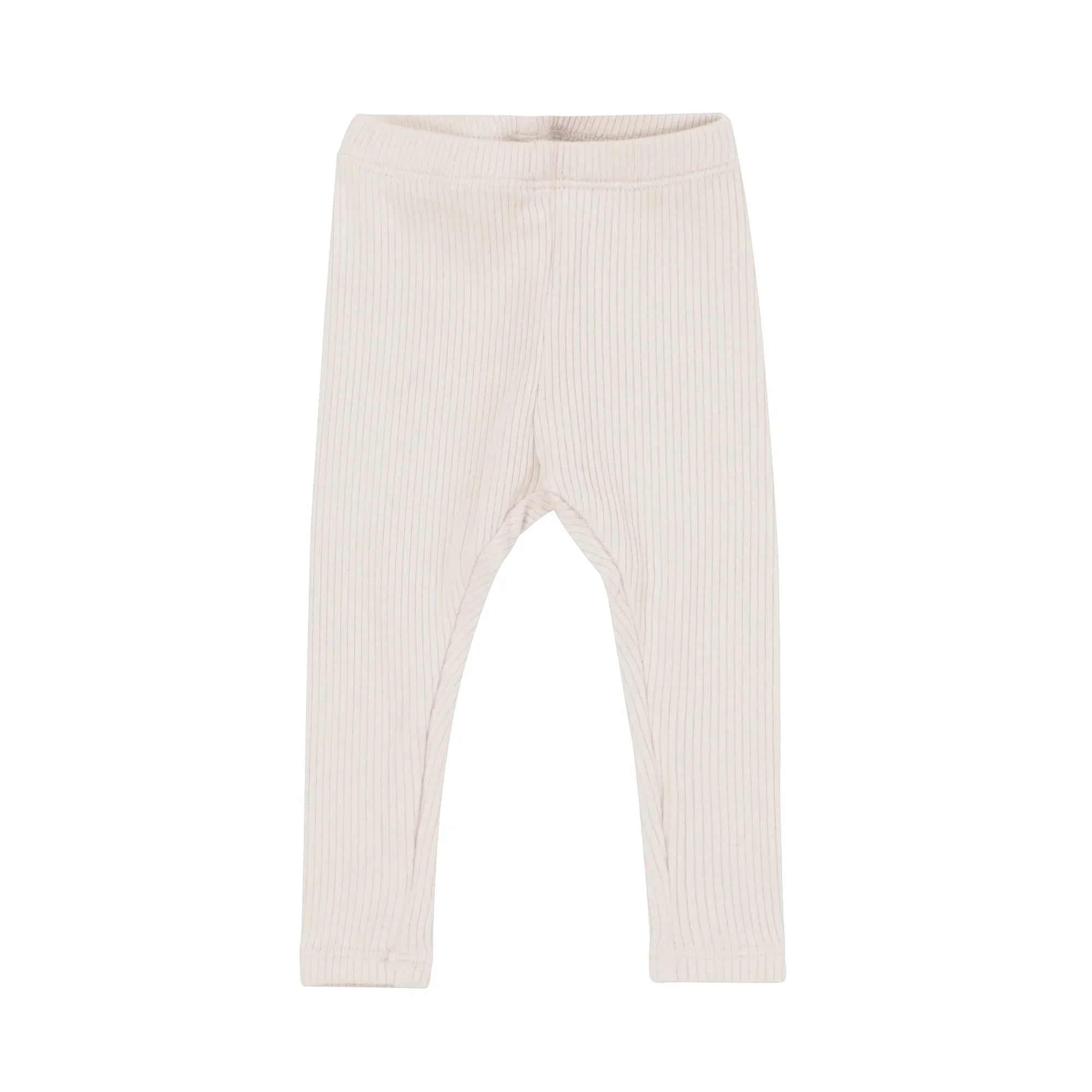 Ribbed Leggings in Oat Secondary image