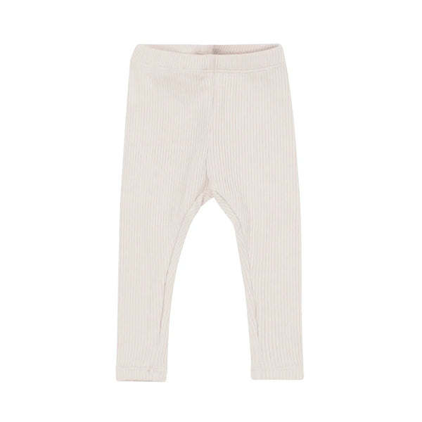 Ribbed Leggings in Oat