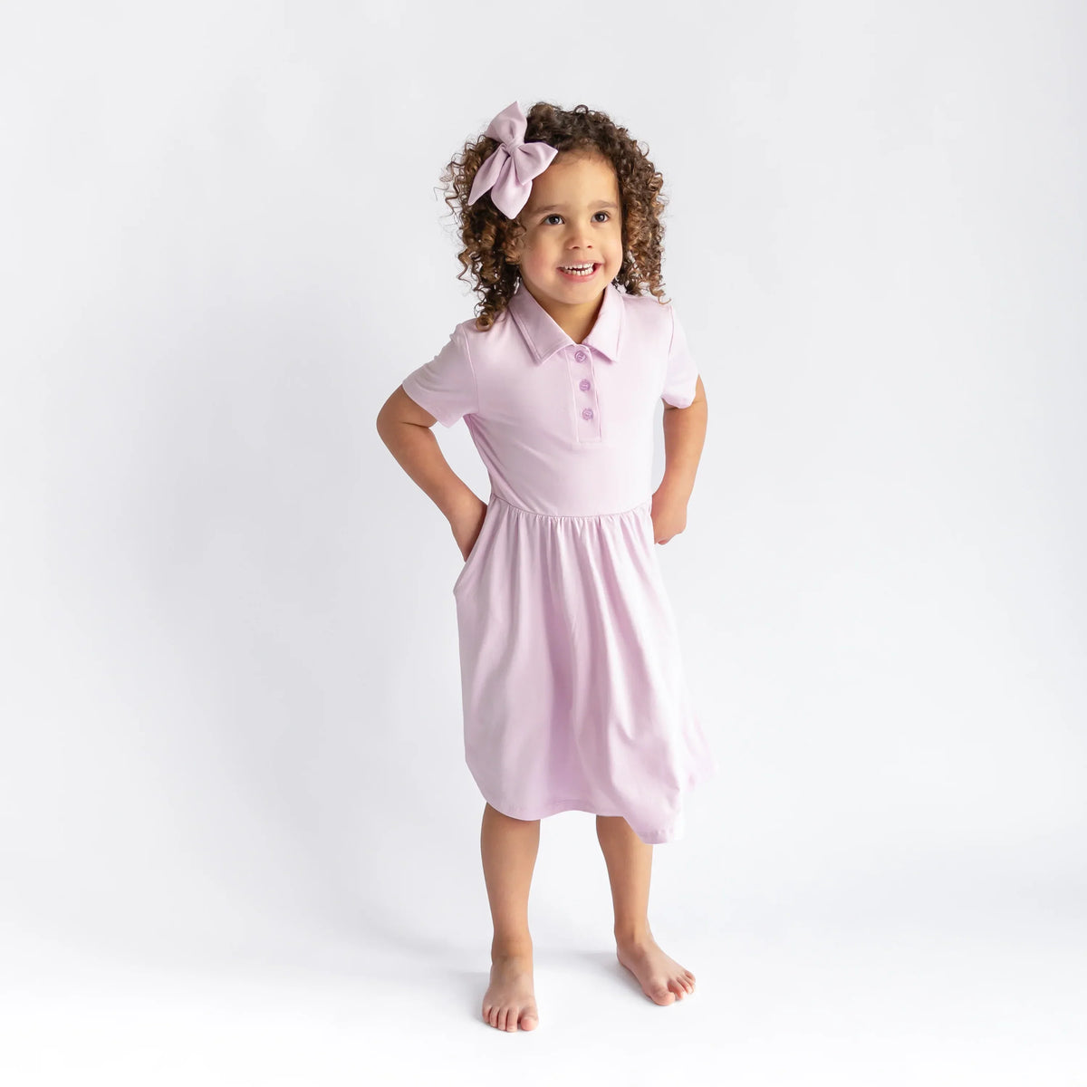 Polo Dress in Thistle Main image