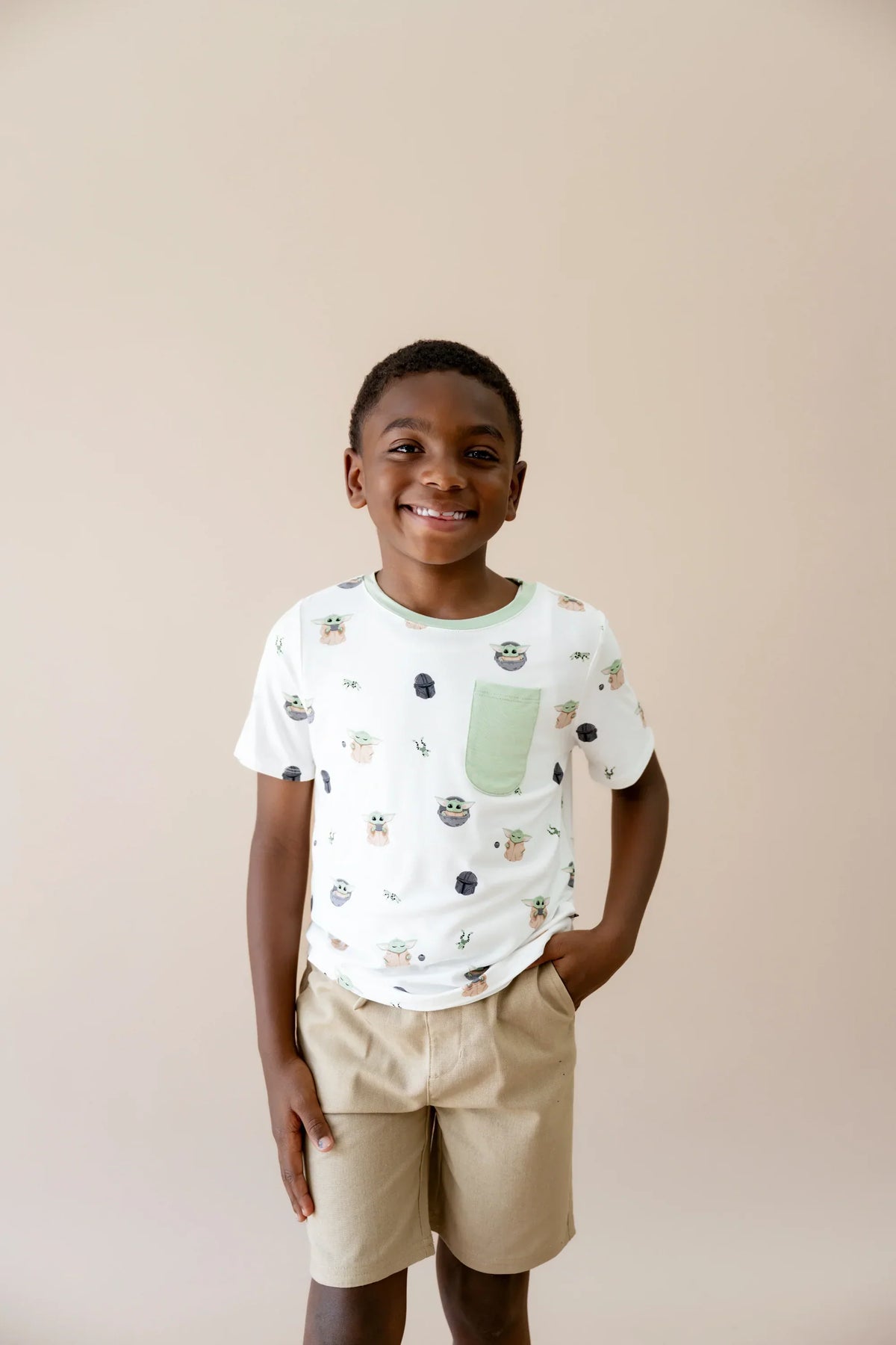 Toddler Crew Neck Tee in Grogu™ Main image
