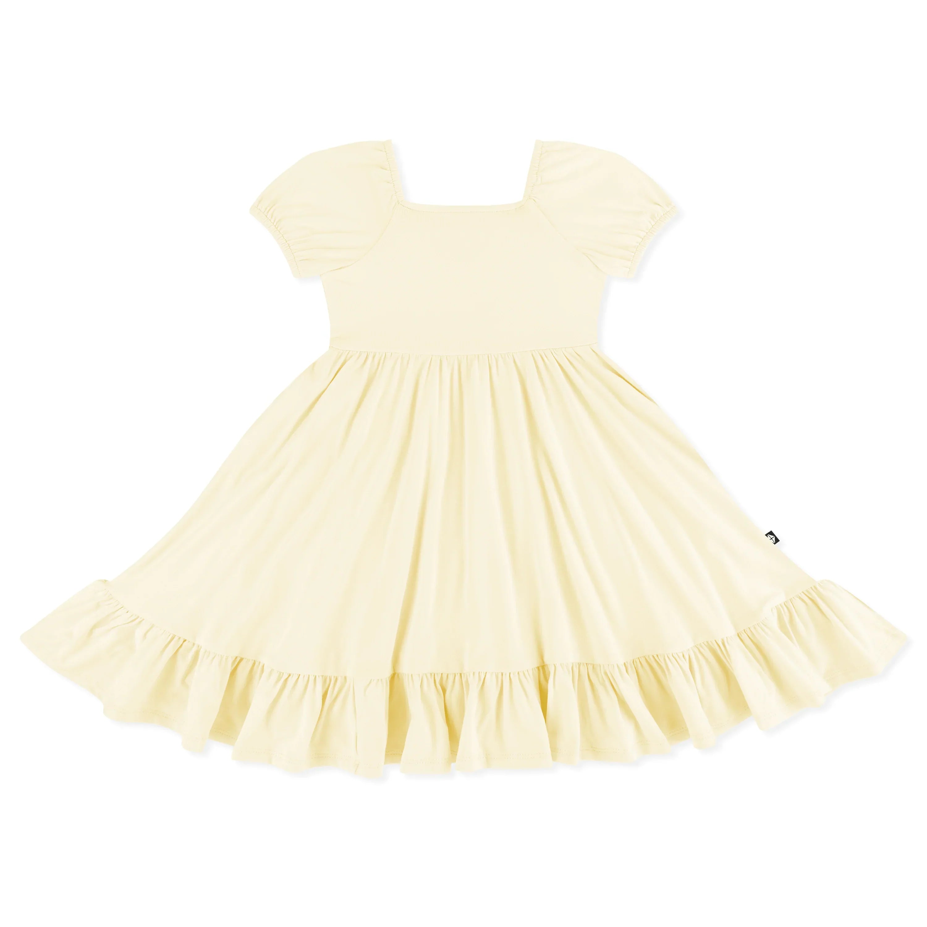 Puff Sleeve Twirl Dress in Chamomile Secondary image