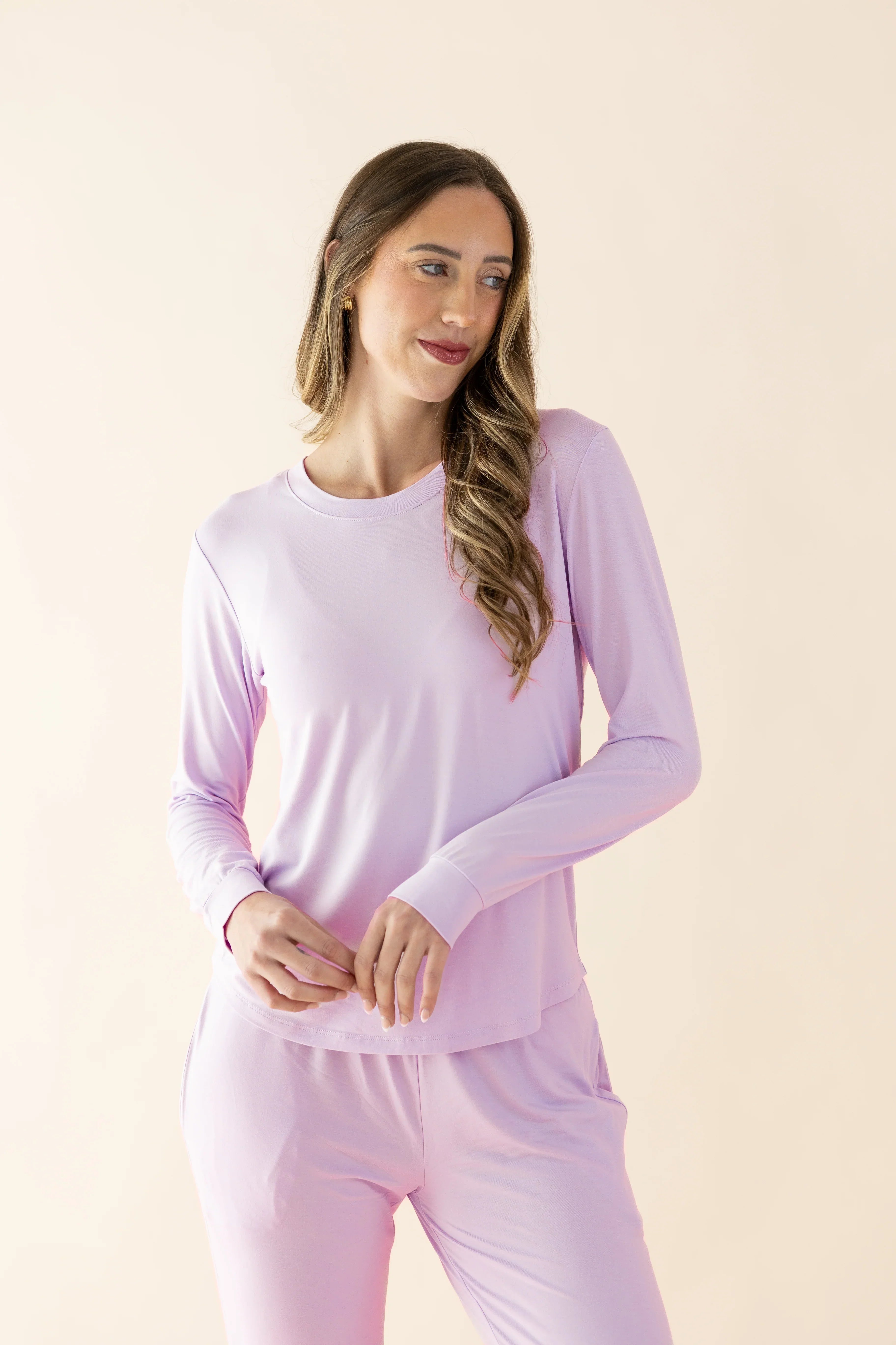 Women's Jogger Pajama Set in Thistle Secondary image