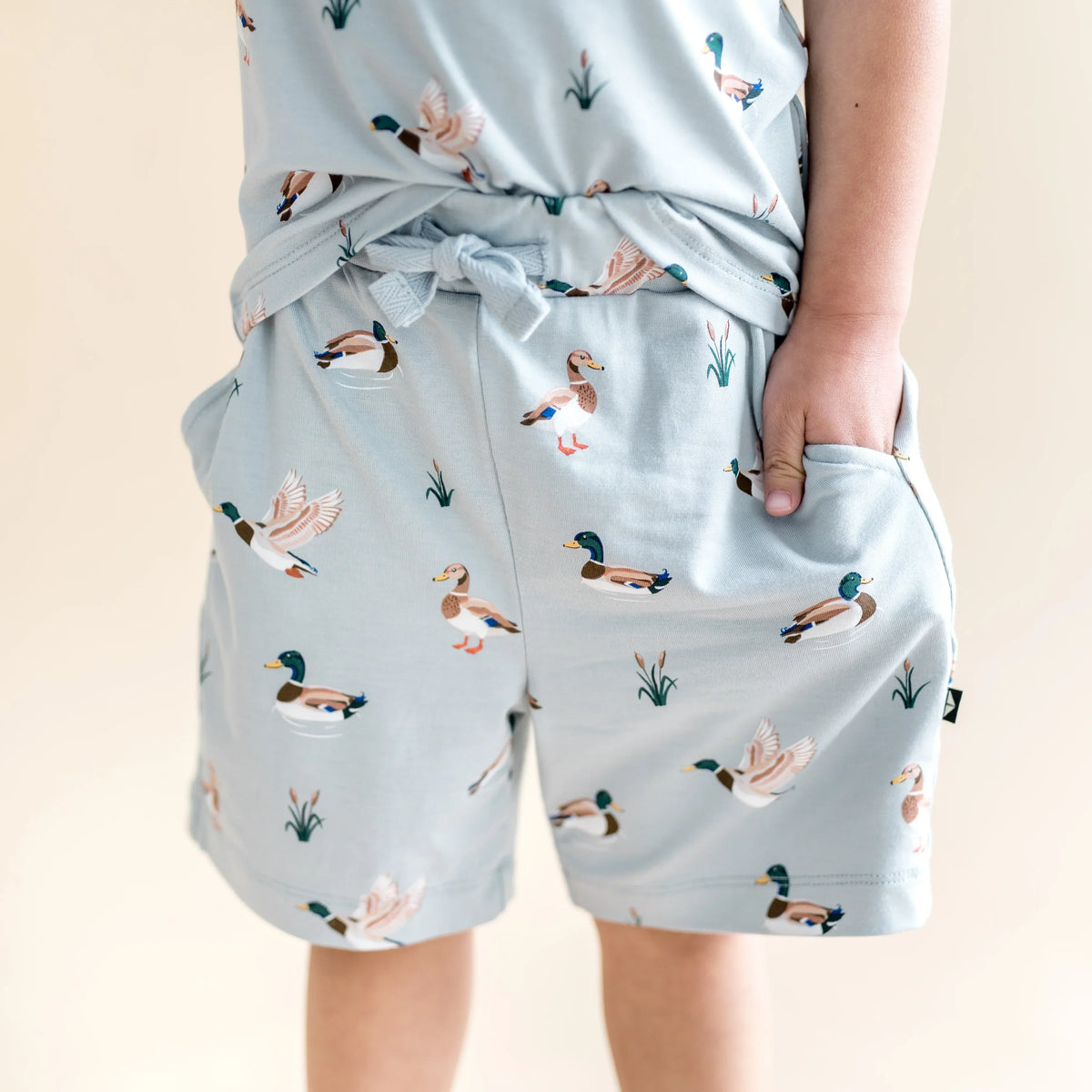 Drawstring Short in Mallard Duck Main image