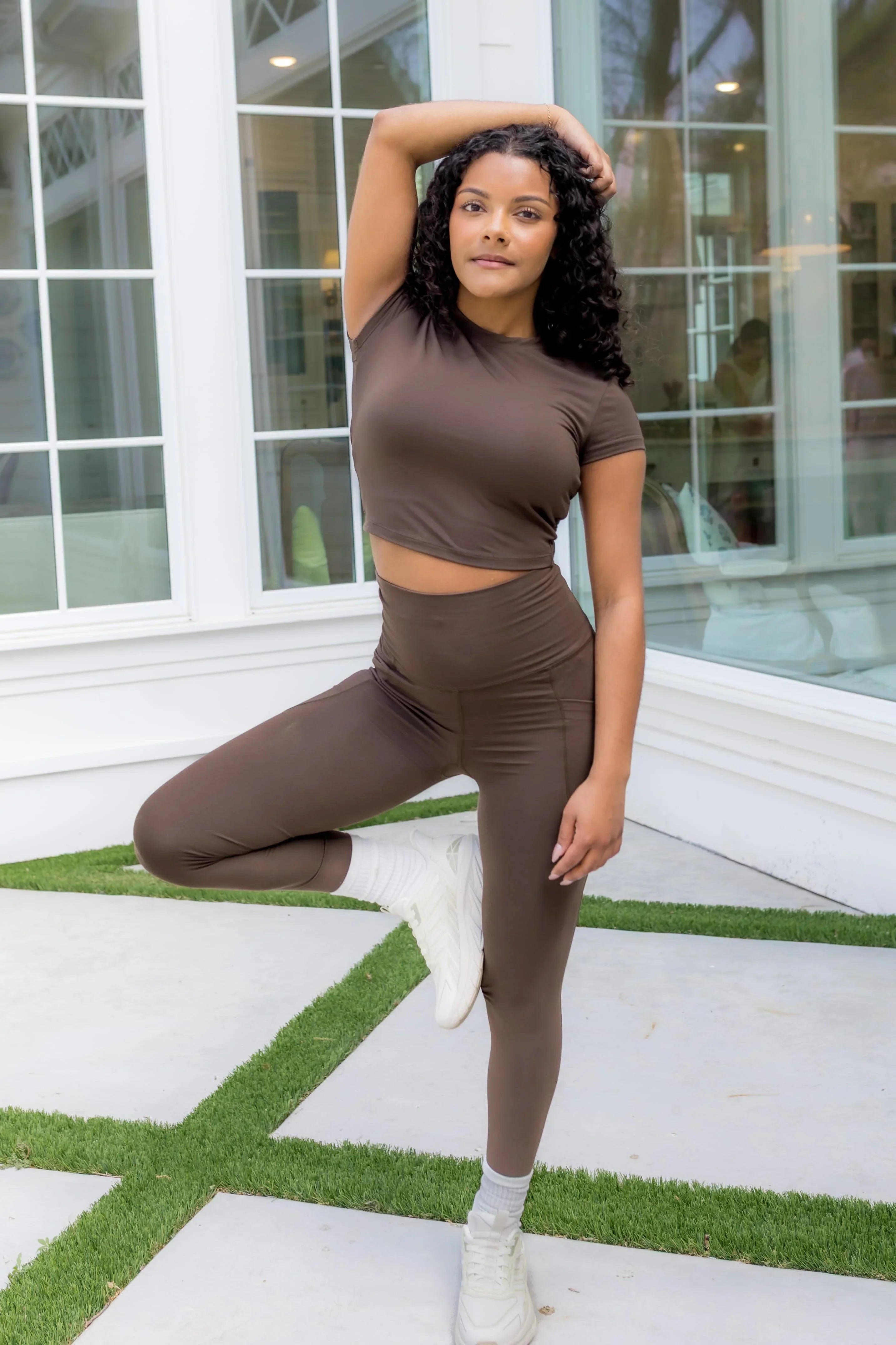 Bamboo Flex Baby Tee in Espresso Secondary image