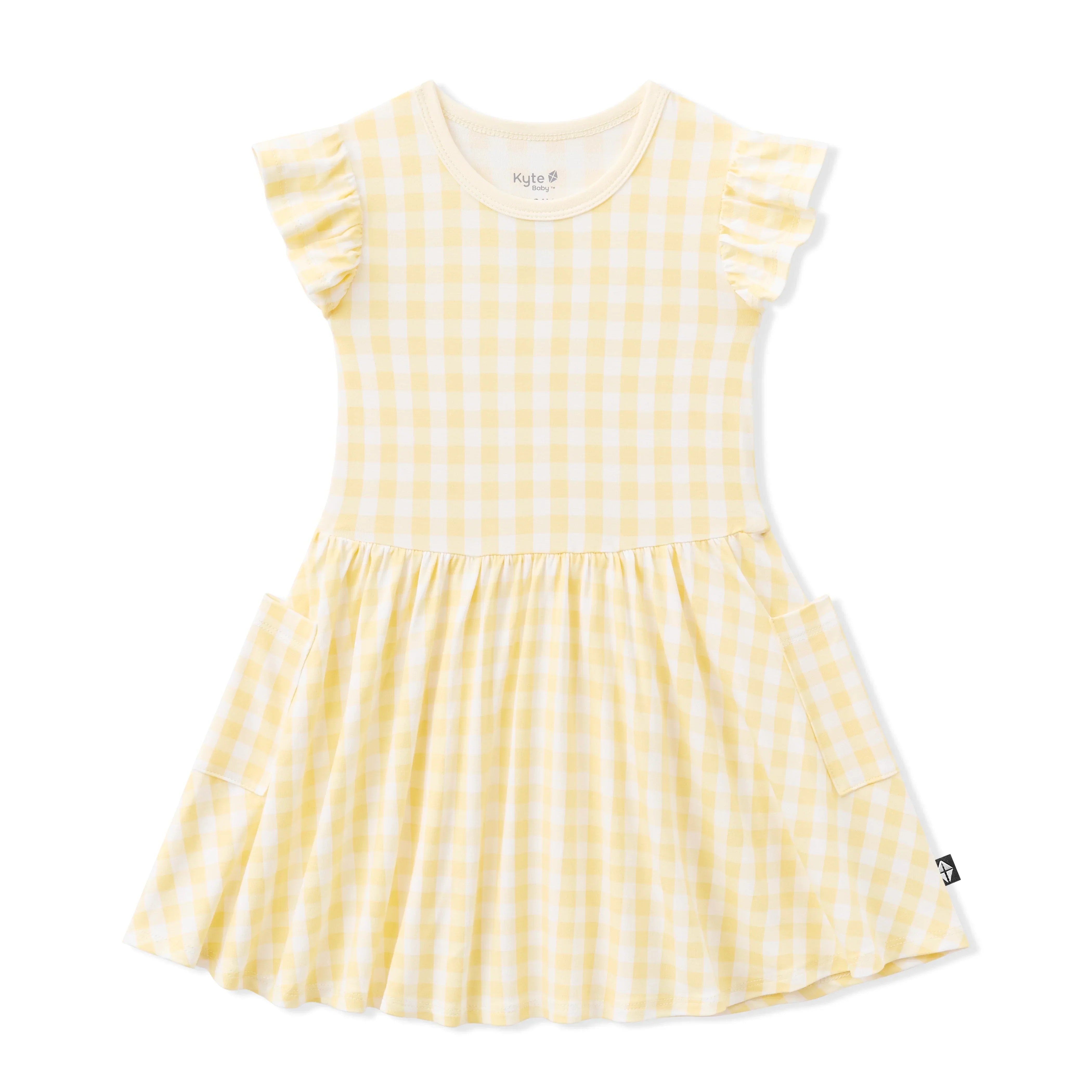 Pocket Dress in Gingham Chamomile Secondary image