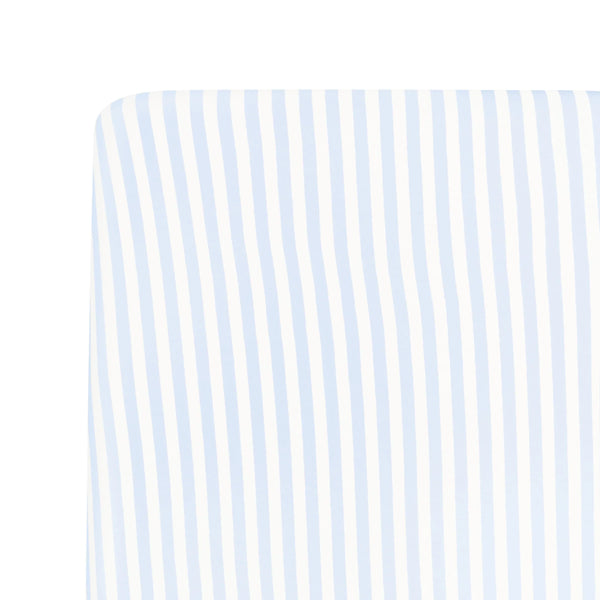 Mini Crib Sheet in Small Mist Stripe