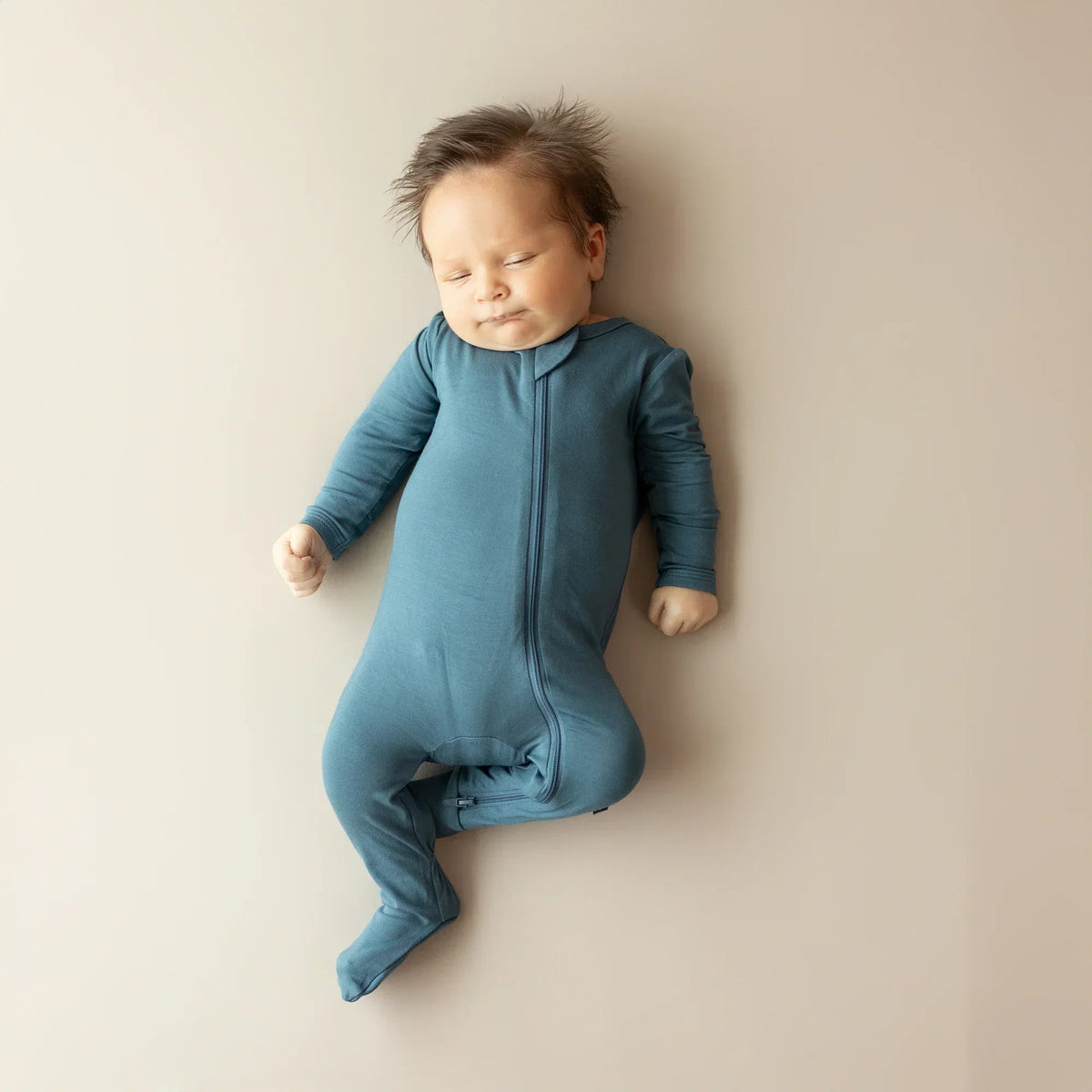 Zippered Footie in Atlantic Main image