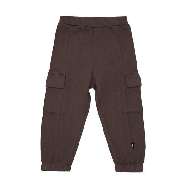 Fleece Cargo Pants in Espresso