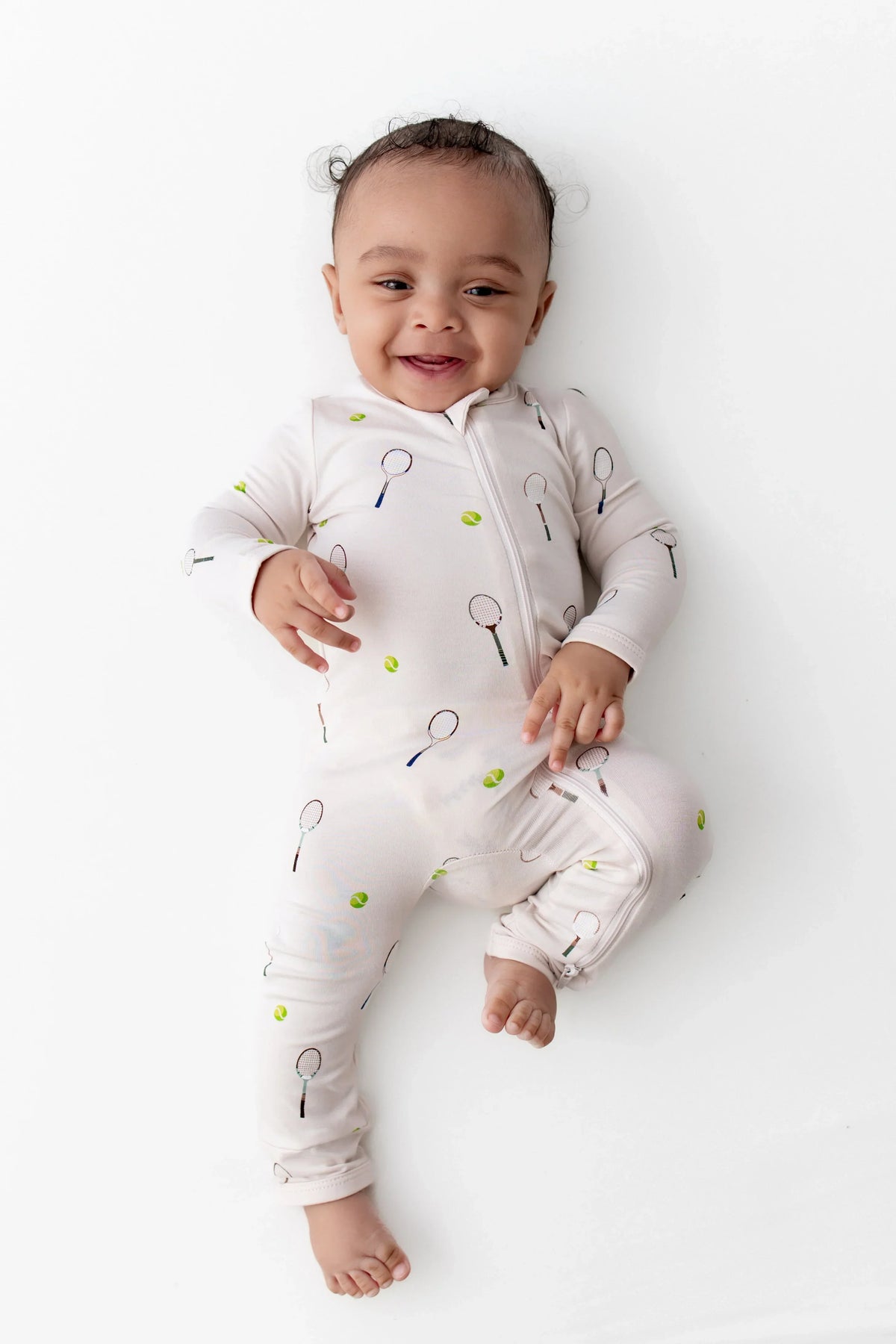 Zippered Romper in Tennis Main image