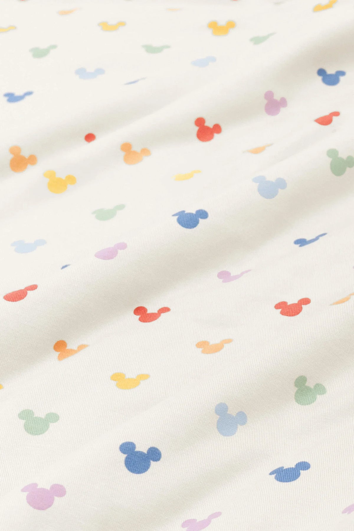Zippered Romper in Pastel Mickey Mouse