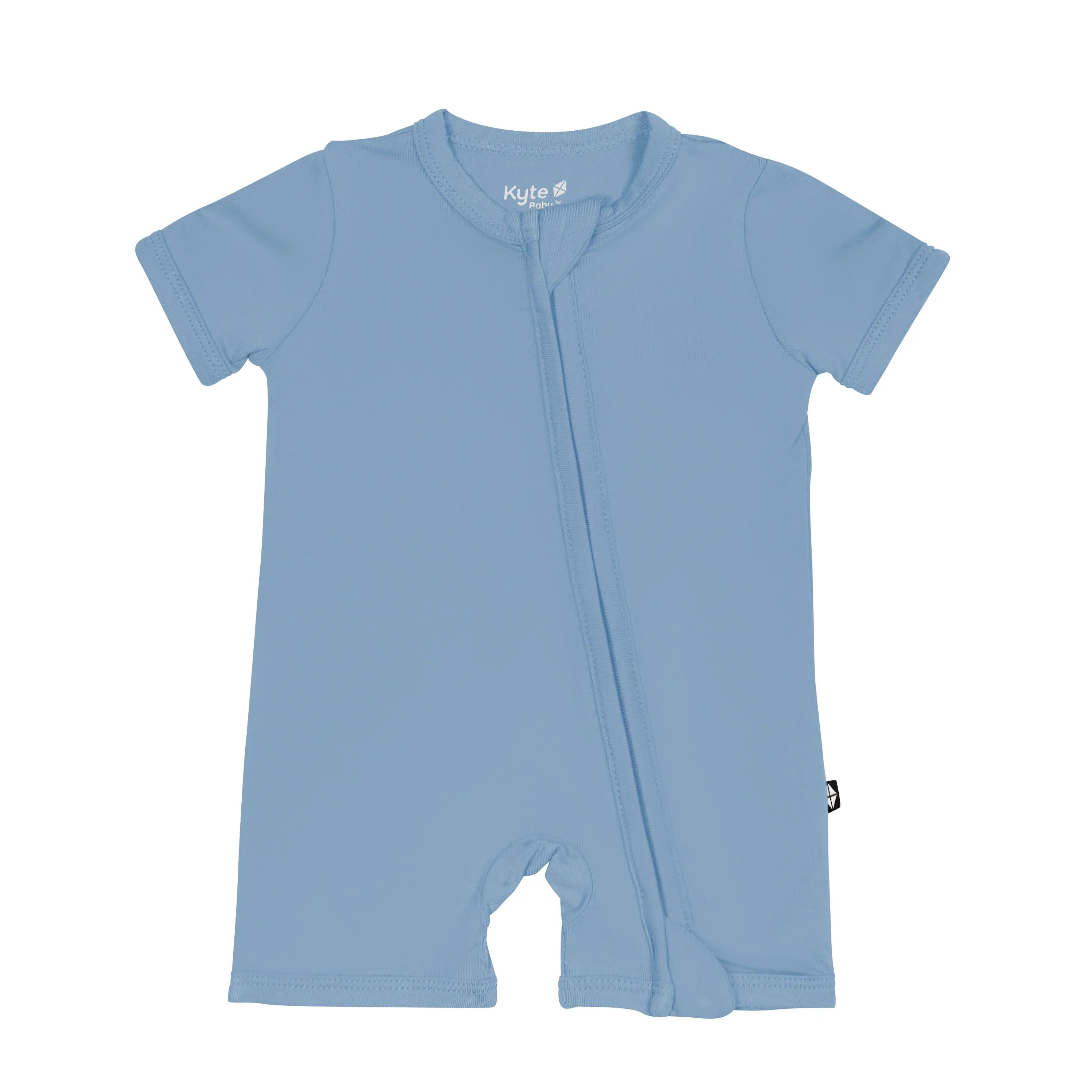Zippered Shortall Romper in Slate Secondary image
