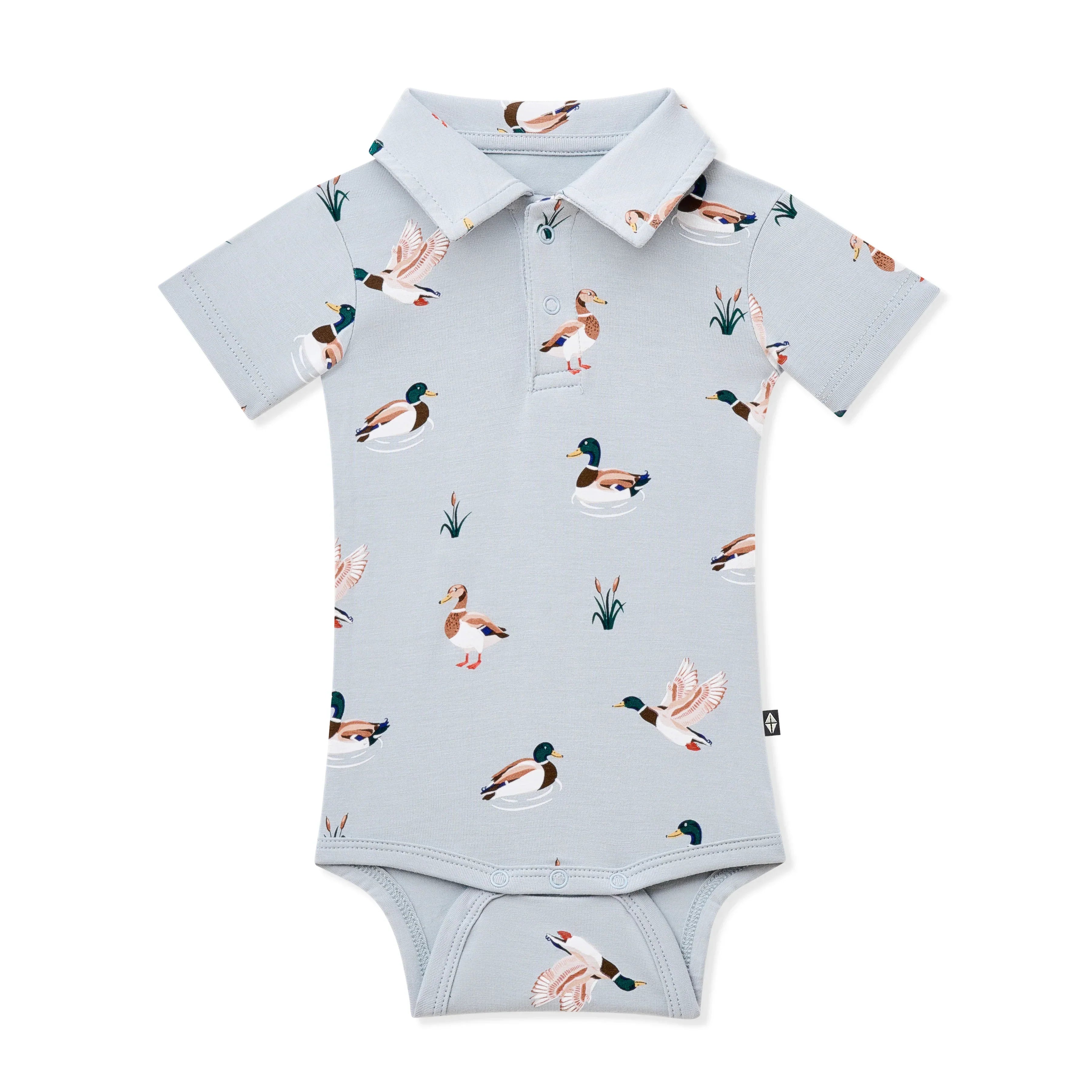 Polo Bodysuit in Mallard Duck Secondary image