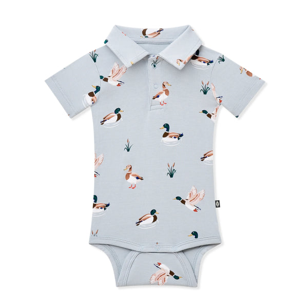 Polo Bodysuit in Mallard Duck