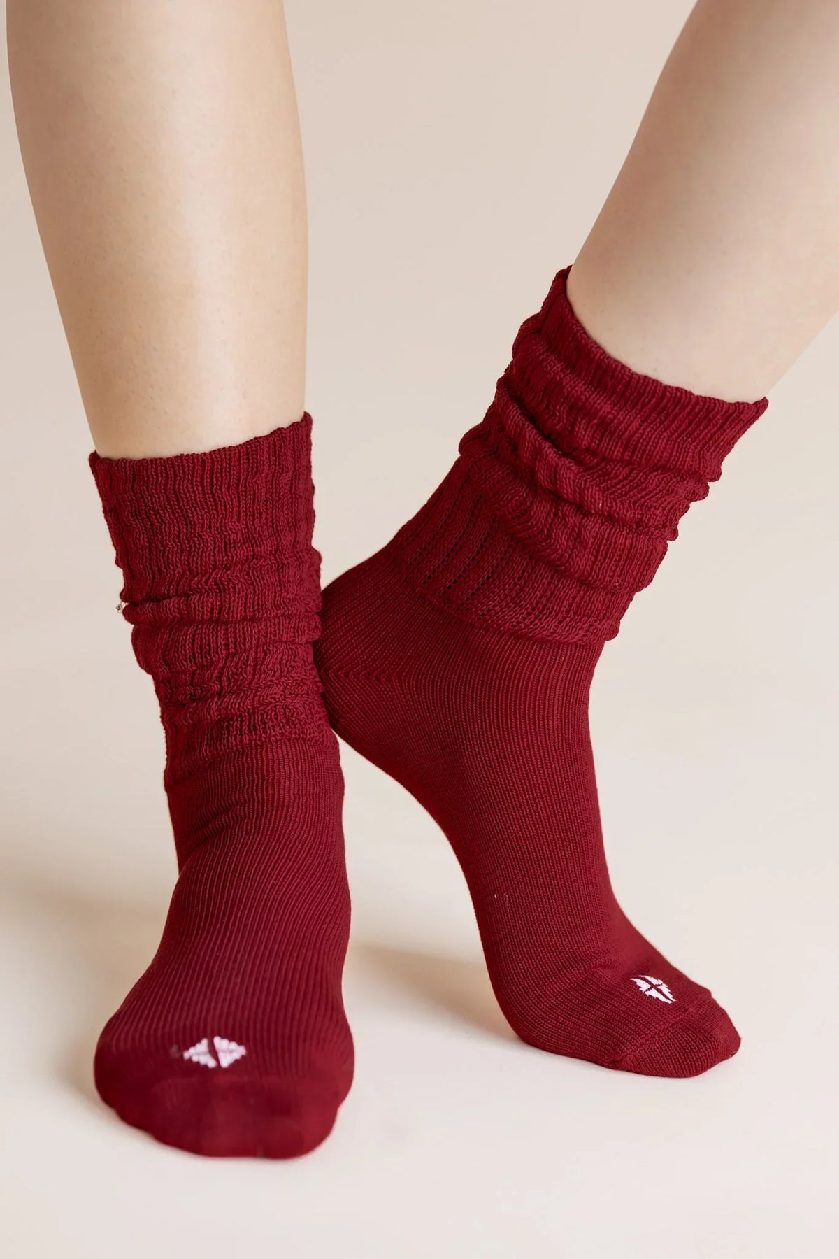 Adult Scrunch Socks in Ruby Main image