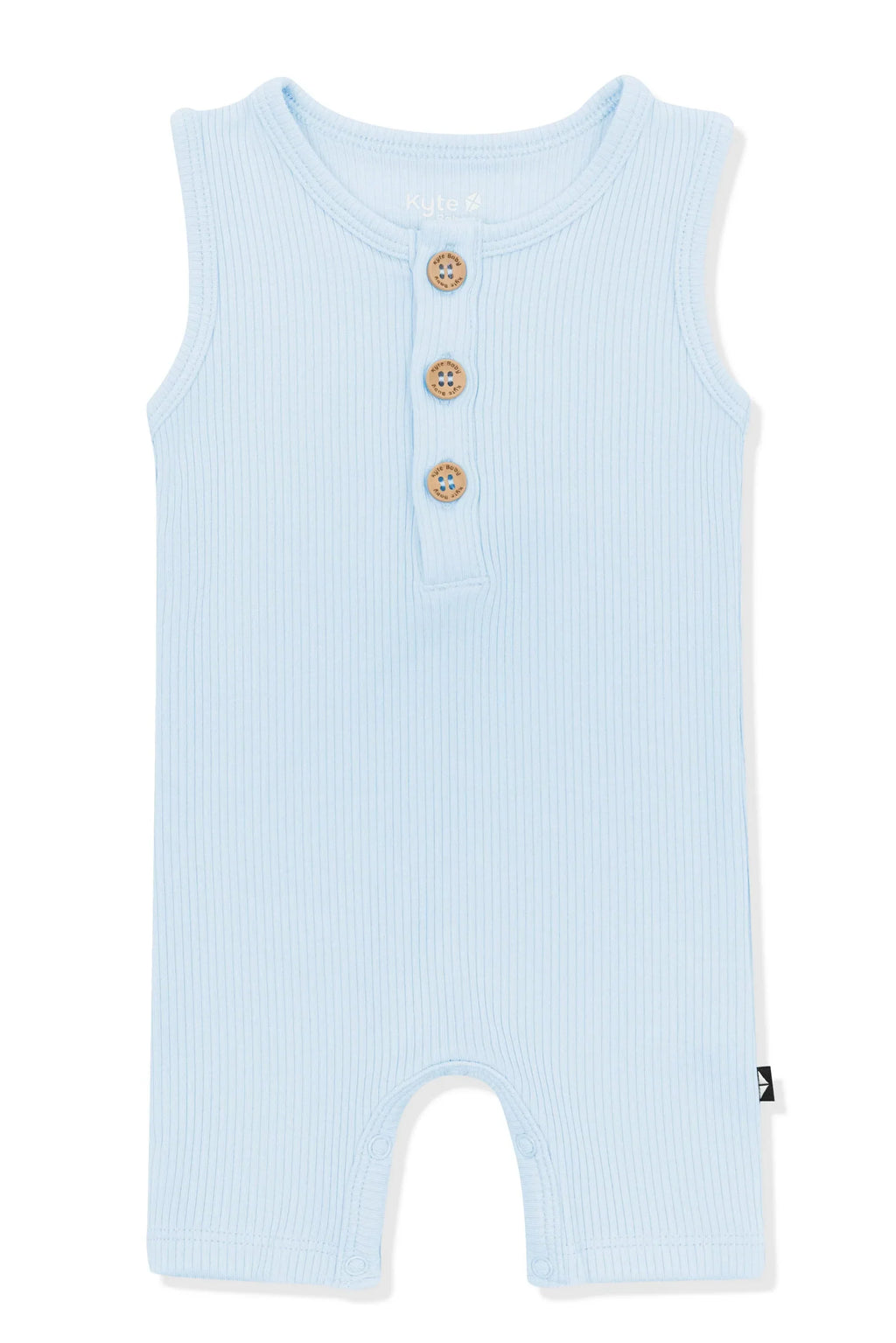 Ribbed Sleeveless Shortall in Breeze