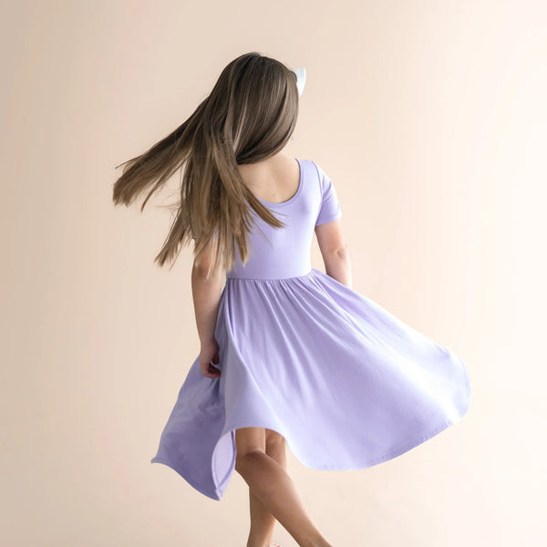 Twirl Dress in Taro