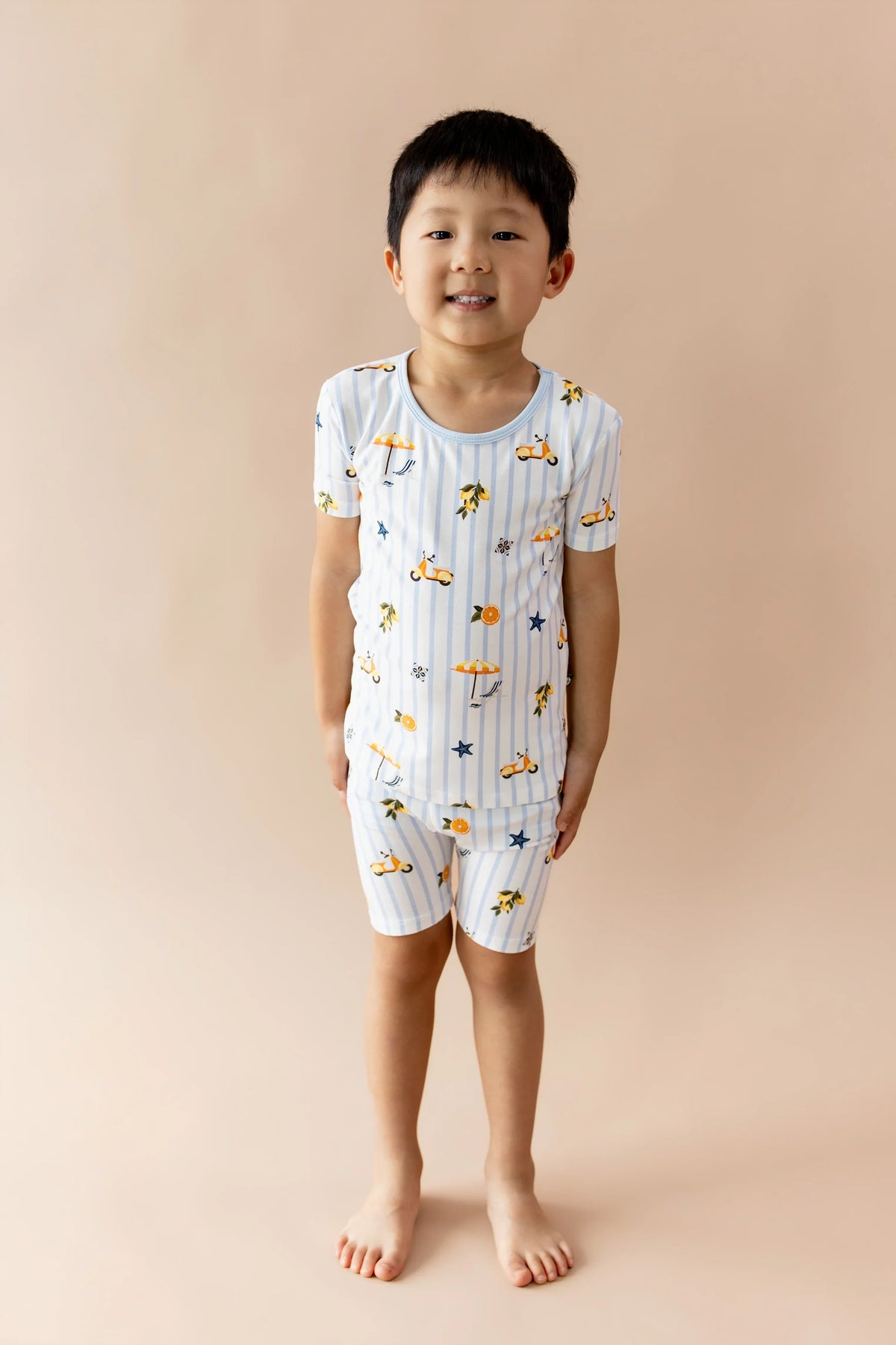 Short Sleeve Pajamas in Amalfi Coast Main image