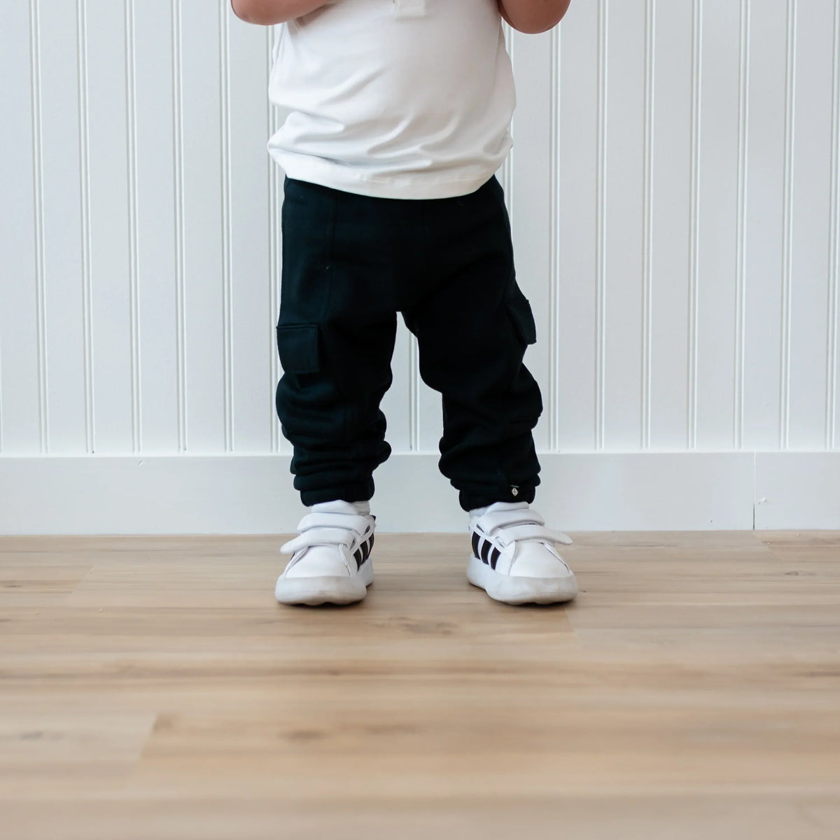 Fleece Cargo Pants in Midnight Main image
