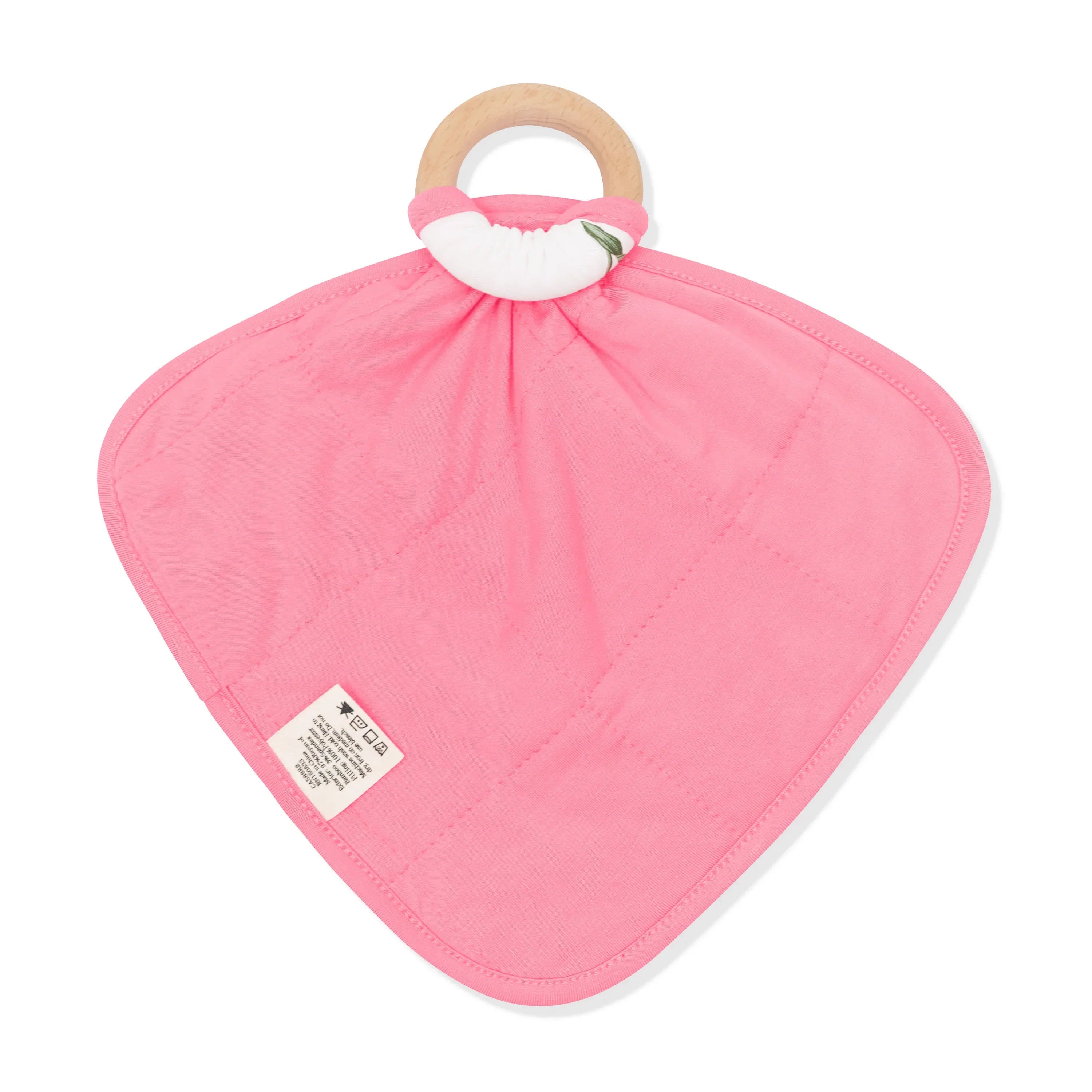 Lovey in Tulip with Removable Wooden Teething Ring Secondary image