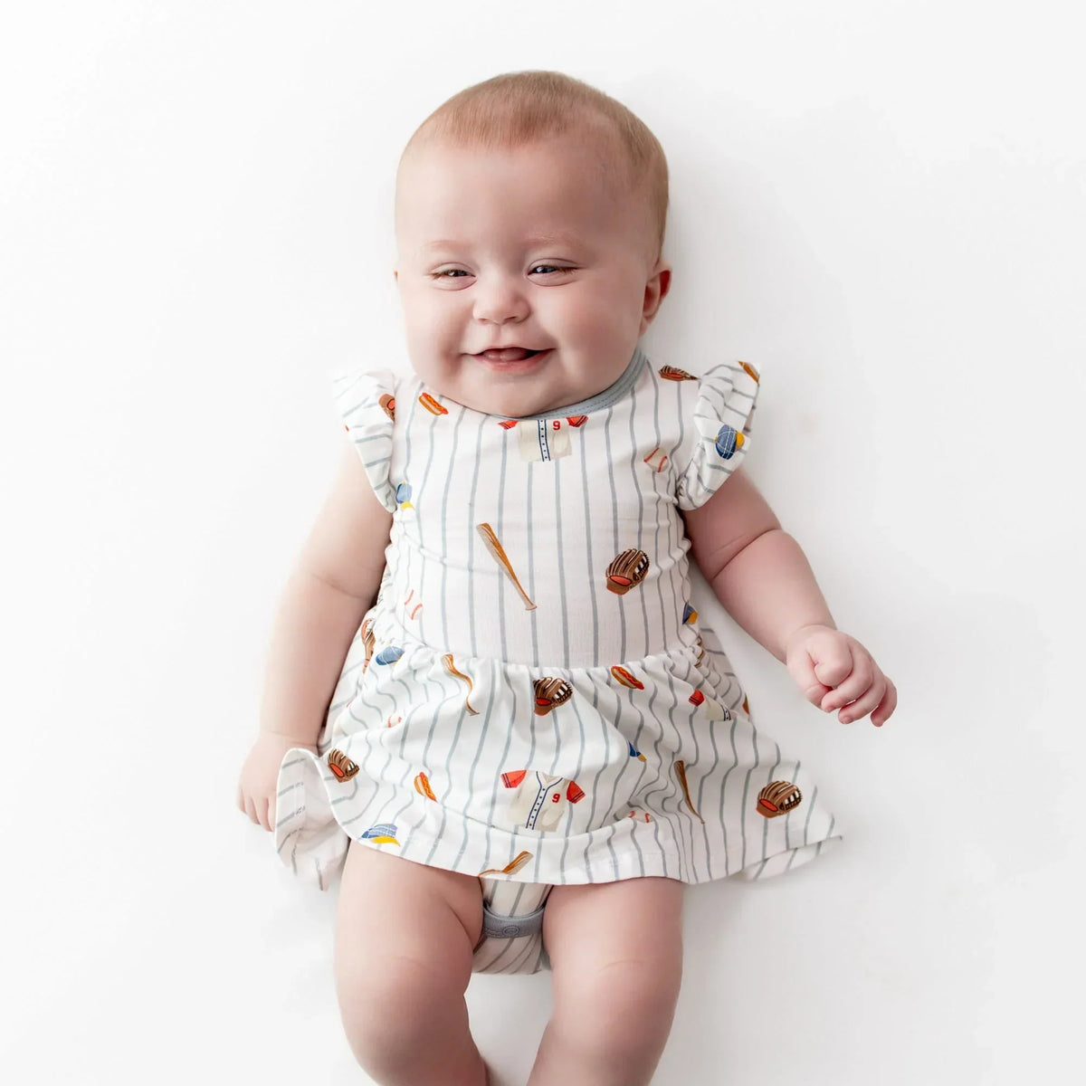 Twirl Bodysuit Dress in Home Run Main image