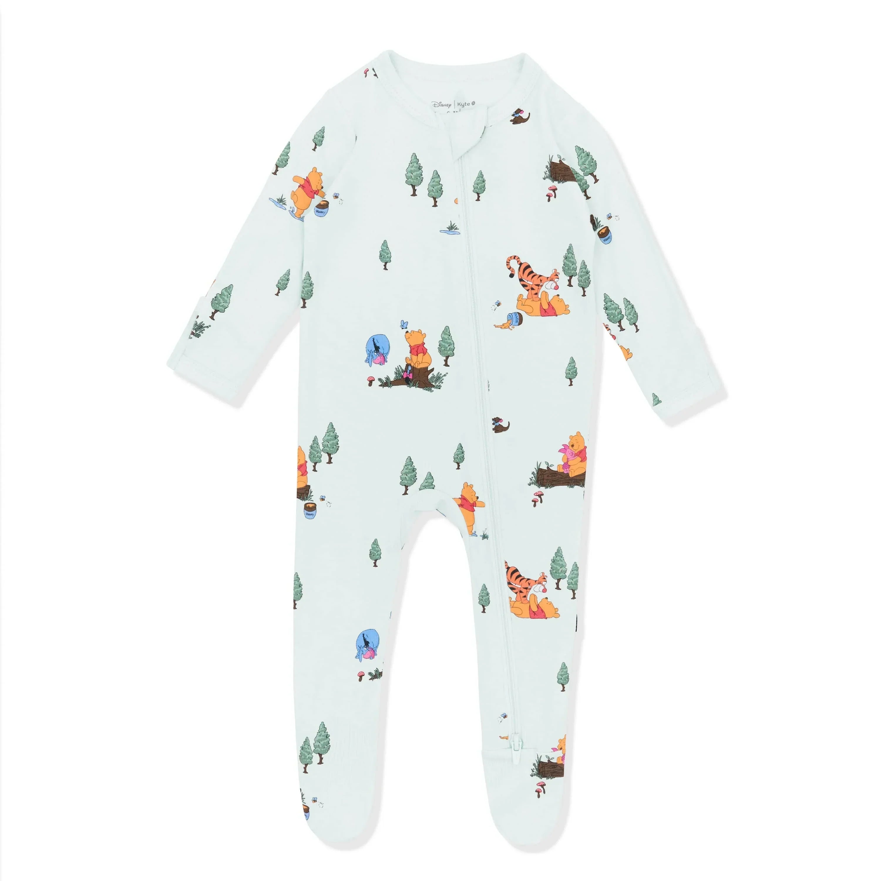 Zippered Footie in Winnie the Pooh Hundred Acre Wood Secondary image
