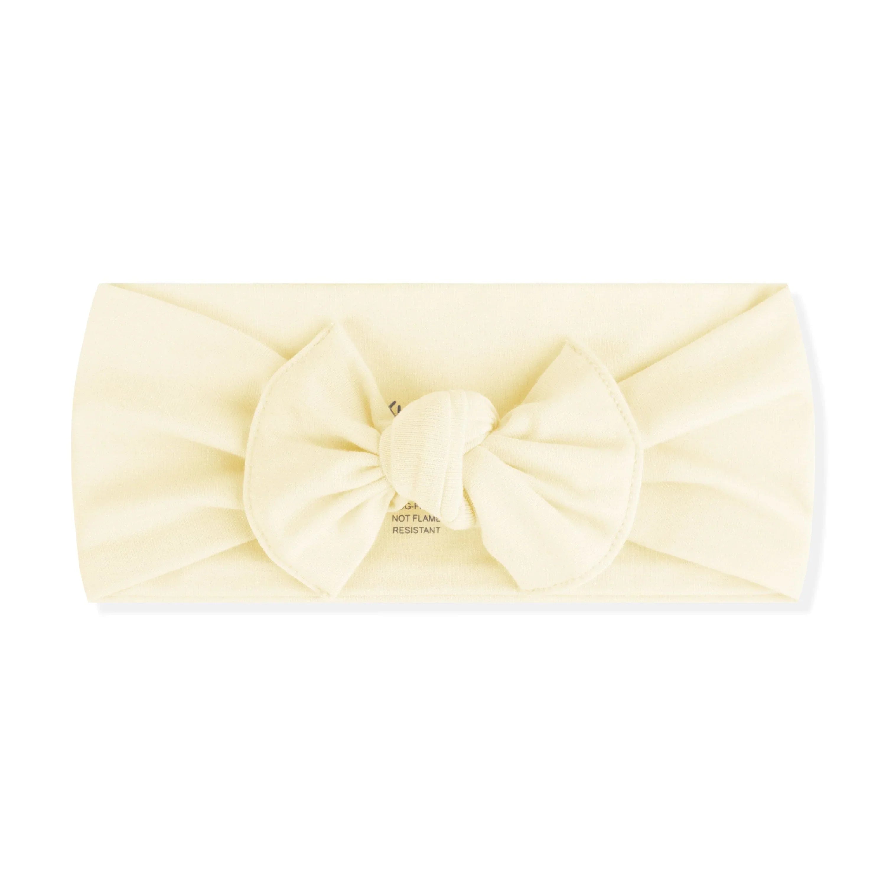 Knotted Bow Headband in Chamomile Secondary image