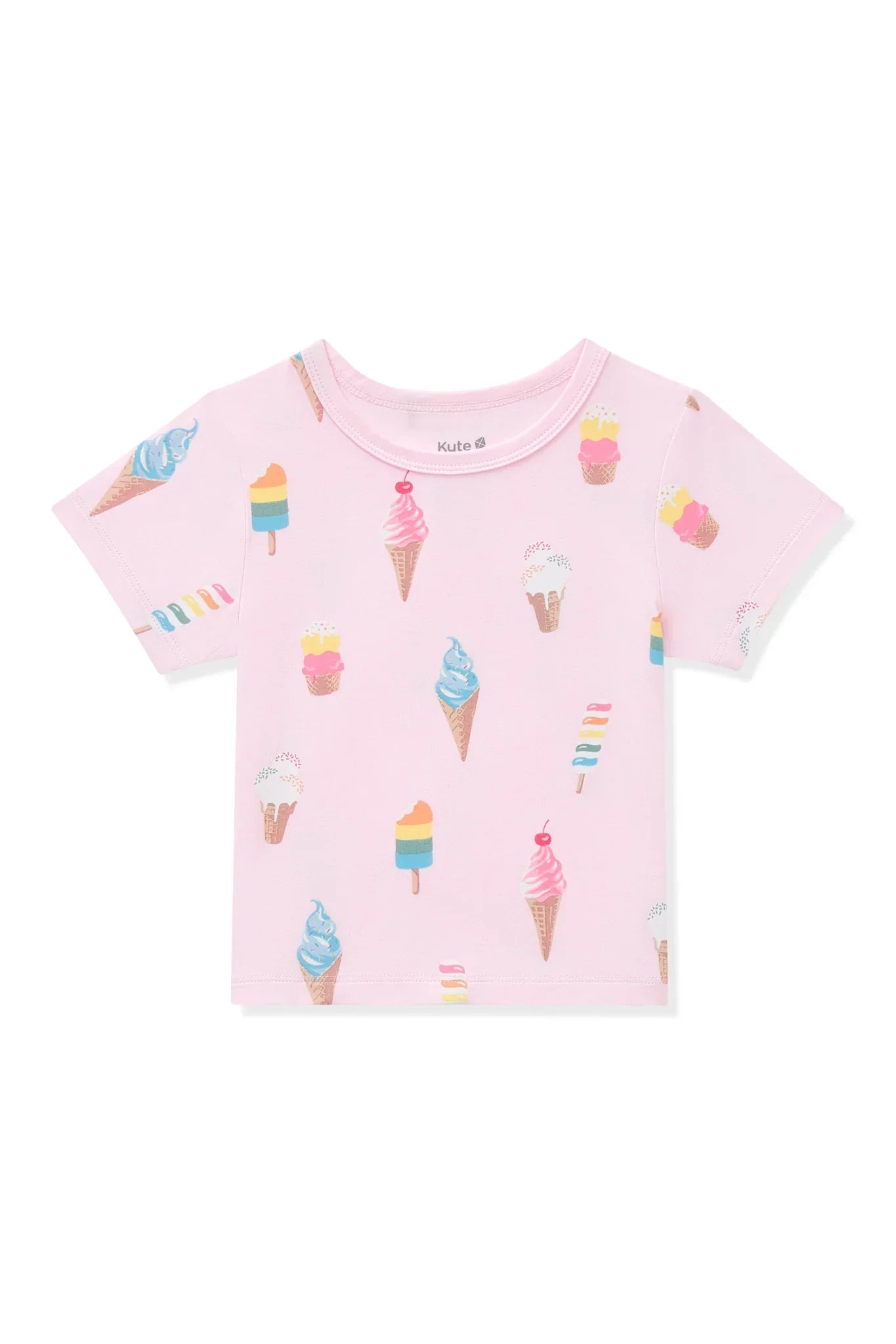Toddler Basic Tee in Sakura Ice Cream Secondary image
