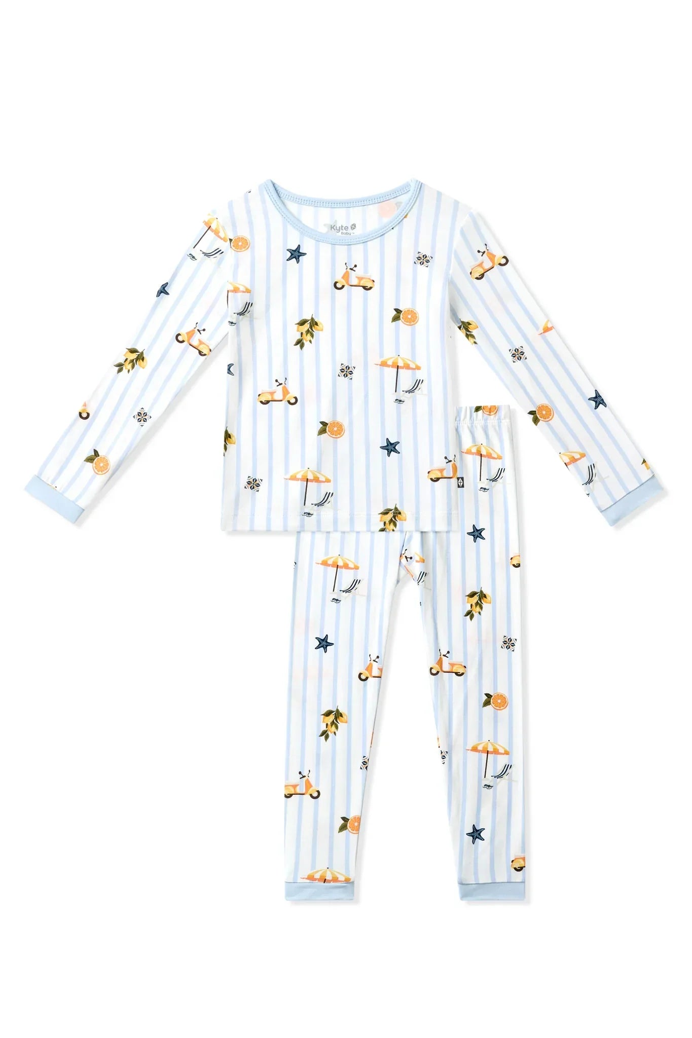 Long Sleeve Pajamas in Amalfi Coast Secondary image