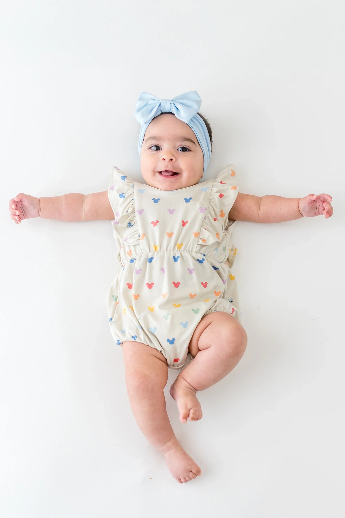 Bubble Romper in Pastel Mickey Mouse Main image