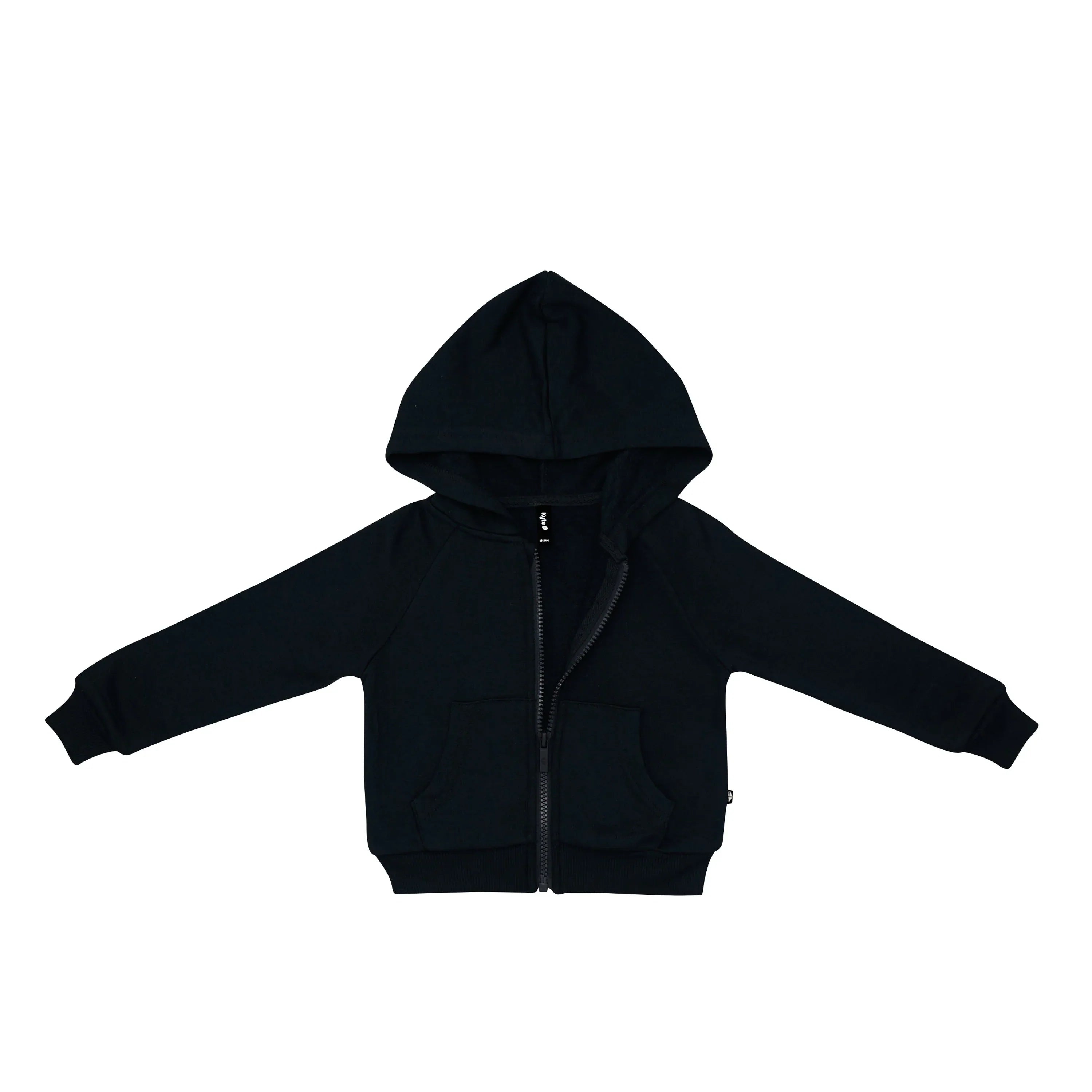 Fleece Zip Up Hoodie in Midnight Secondary image