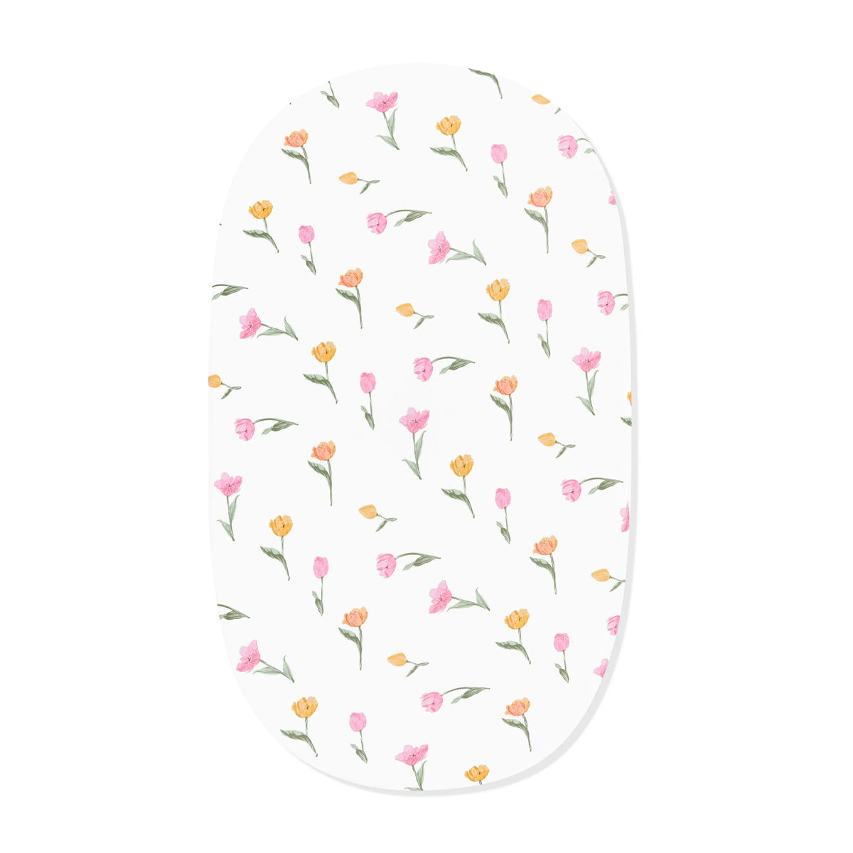 Oval Bassinet Sheet in Tulip Main image